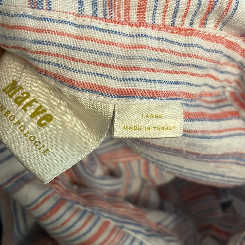 Maeve By Anthro Breckenridge Stripe Button Down - image 6